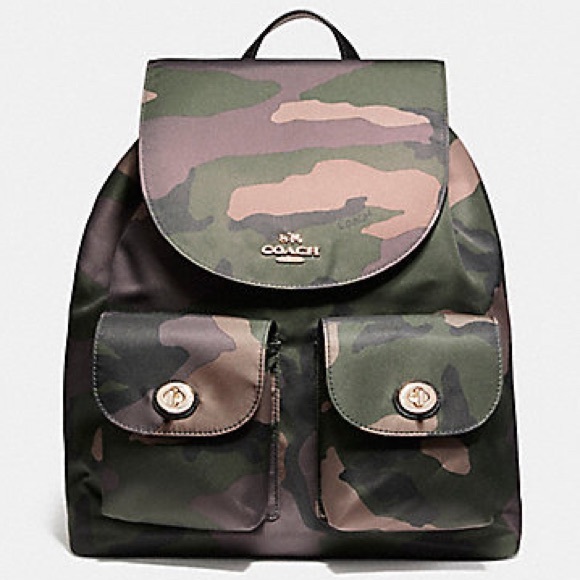 Coach Handbags - COACH Camo Backpack - RARE